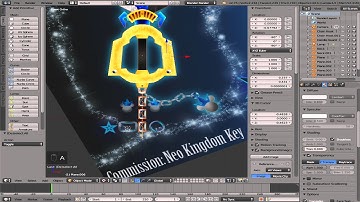 Part 13 - Final modelling touches on Blender [3D keyblade Tutorial]