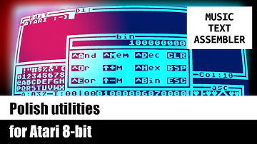 🛠️ Polish utilities for Atari 8-bit (music, text editing, programming)