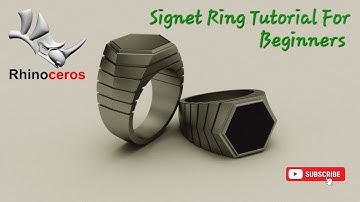 Creating a Stunning Signet Ring in Rhino3D: Step-by-Step Tutorial for Beginners.#rhino3d#tutorials