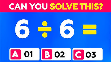 🧠 Can You Pass This Math Quiz? Easy, Medium, Hard, Impossible!