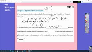 Module 3 Lesson 15 Locating Ordered Pairs on the Coordinate Plane