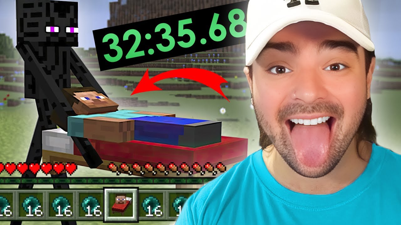 Hice NUEVO RÉCORD en SPEEDRUN de MINECRAFT (