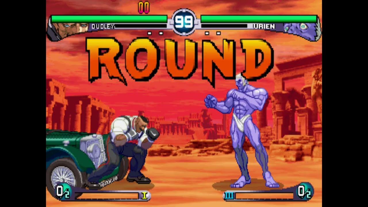 {1st Battle}   DUDLEY   VS   URIEN   108 400p !!!   MAME  Street Fighter III 2nd Impact Giant Attack