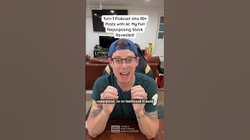 Turn 1 Podcast into 30+ Posts with AI: My Full Repurposing Stack Revealed! - Shea Micheal Solutions