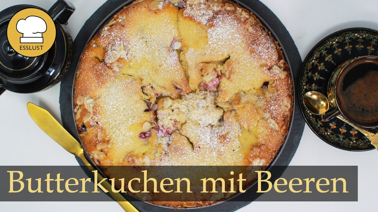 BUTTERKUCHEN mit BEEREN - der ultimative Blitzkuchen
