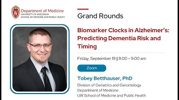 9/19/25 - Biomarker Clocks in Alzheimer’s Disease: Predicting Dementia Risk and Timing​