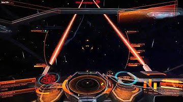 Elite Dangerous: 4 Class 1 Laser Turrets on a cobra