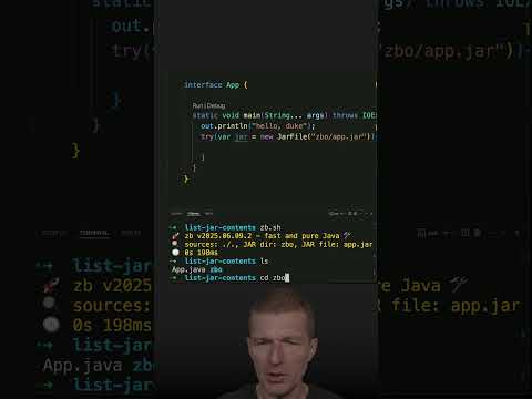 List JAR Contents Java Shorts Coding Airhacks