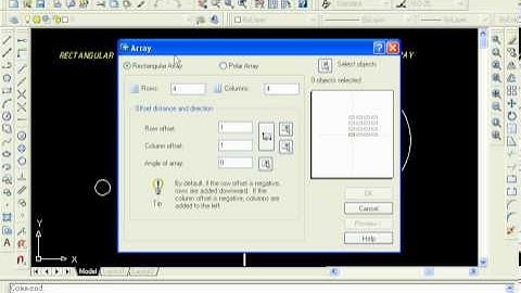 Autocad Array Komutu