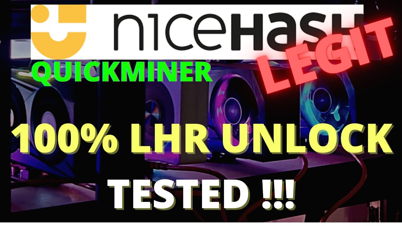 100% LHR Unlock TESTED & LEGIT - Nicehash