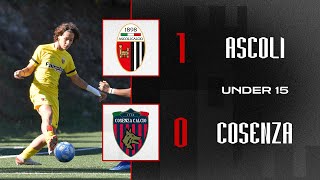 Highlights Under 15 | Ascoli-Cosenza 1-0 | Ascoli Calcio