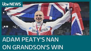 'I closed my eyes. I daren't look' - Adam Peaty's nan on watching Olympian swim to gold | ITV News