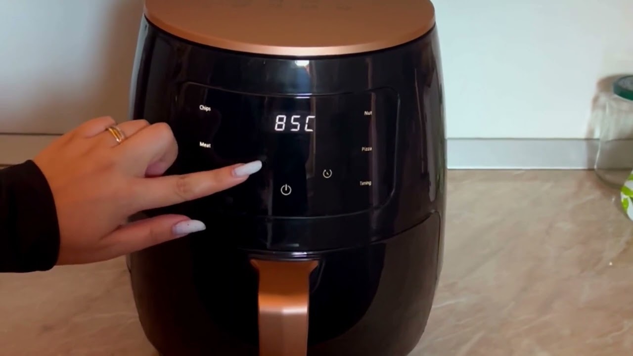 Friteuza cu aer cald Air Fryer, fara ulei, 2400W, 6L si afisaj digital
