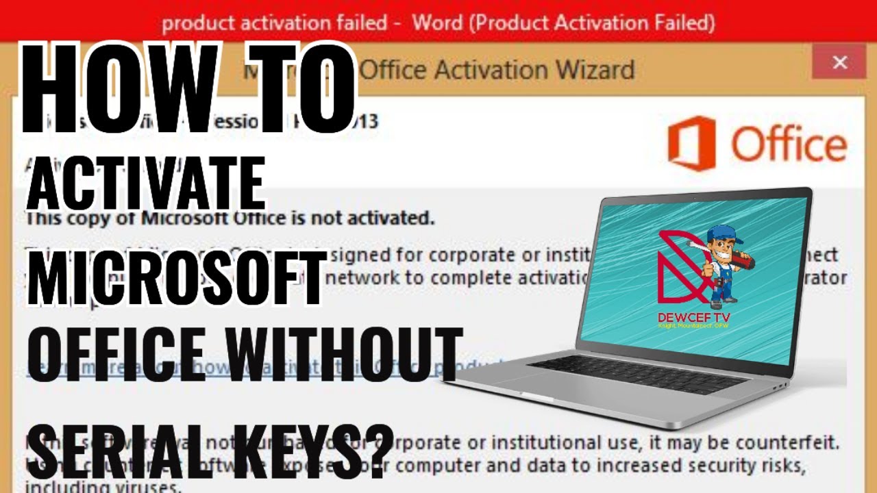 PAANO I-ACTIVATE ANG MS OFFICE PRODUCTS KAHIT WALANG SERIAL KEYS? | #