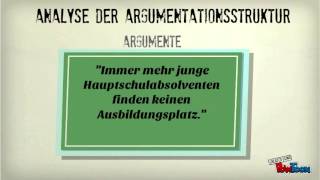 Deutsch - Analyse Der Argumentationsstruktur