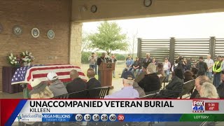 Hundreds attend unaccompanied veteran's funeral