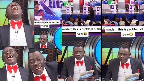 NSMQ, Akrobeto Solves One Of The Difficult Science Question On Live TV.