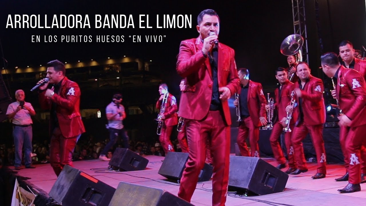 En Los Puritos Hueso Arrolladora Banda El Limon "En Los Puritos Huesos" En Vivo - YouTube
