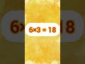 Learn table of 6 📚Easy math learning 💛#KidsLearning #Tables #MathForKids #TinyGenius #Preschool