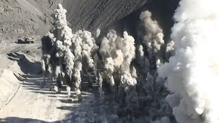 Huge Explosions In The Gold Mine, excerpt from Biggest Machines in the World