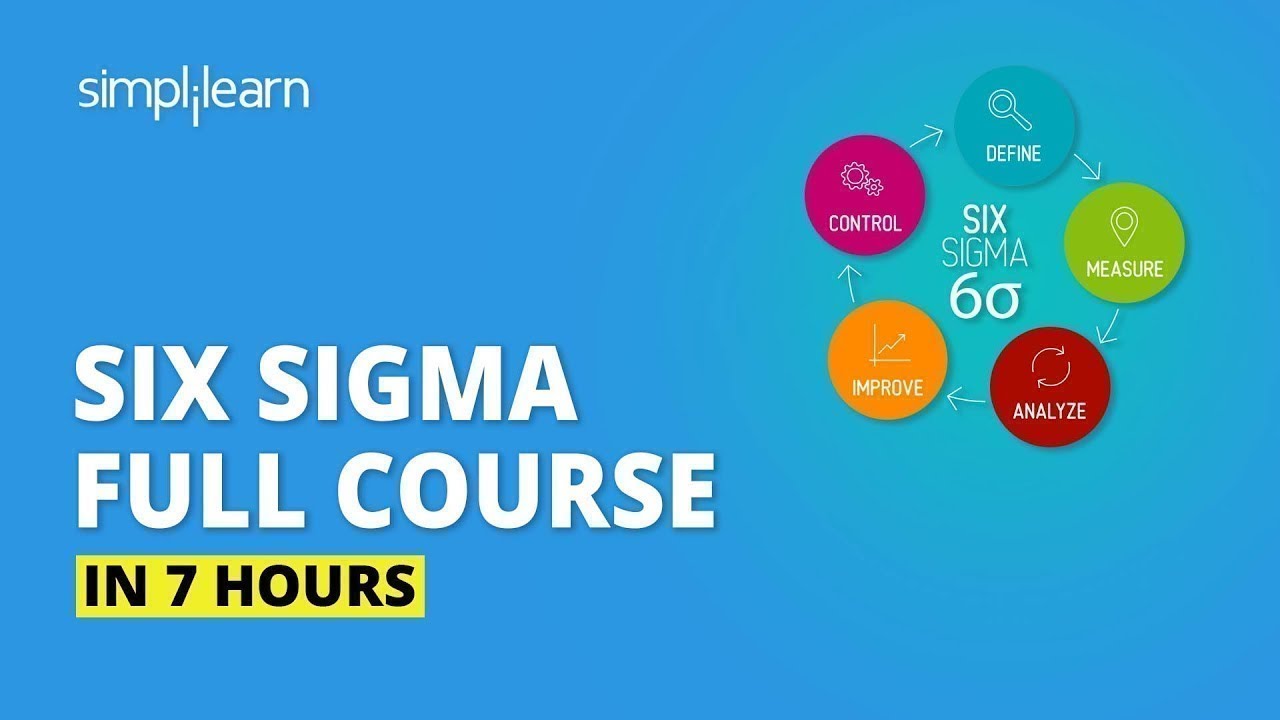 Six Sigma Full Course in 7 Hours | Six Sigma Green Belt Training | Six Sigma Training | Simplilearn