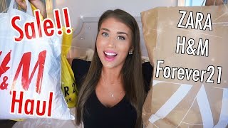 Huge Summer Try On Sale Haul   ZARA, H&M, Forever21