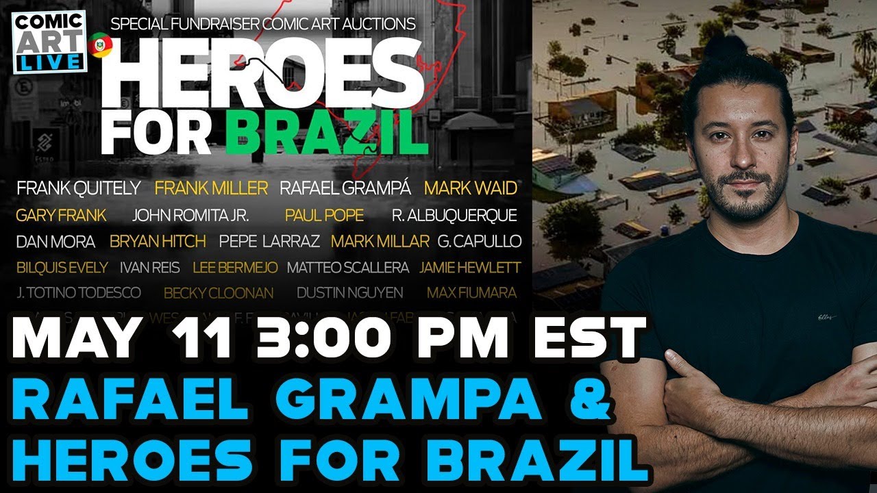 Comic Art LIVE Spring 2024 - Rafael Grampa Talks Heroes For Brazil  Fundraiser