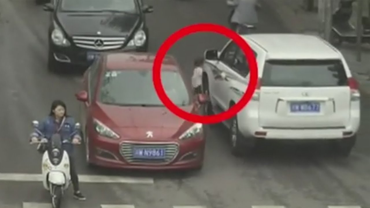 Toddler Survives Being Run Over By Two Cars - YouTube