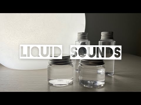 ASMR Liquid Sounds Bottles TAPPING 水の音　音フェチ