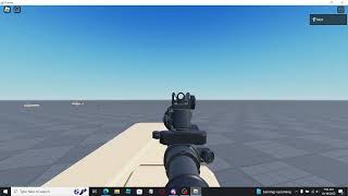 Roblox Singleplayer FPS Test 01 - Head bob, viewmodels, switching item, aiming down sights, cam sway