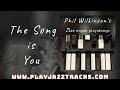 The song is you  jazz backing track  210bpm