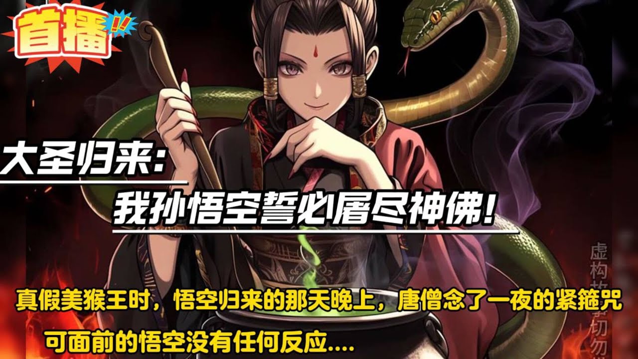 大圣归来，我孙悟空誓必屠尽神佛！【不一样的西游，齐天大圣的复仇之旅。真假美猴王时，悟空归来的那天晚上，唐僧偷偷念了一夜的紧箍咒，可面前的悟空没有任何反应...】