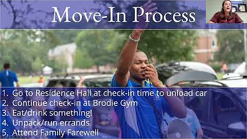 Preparing for Move In & Orientation