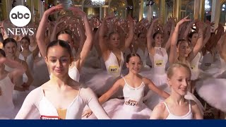 353 ballerinas broke the world record for dancing on pointe in one place