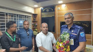 নতুন ওসির সাথে সাংবাদিকদের গুরুত্বপূর্ণ আলোচনা ।