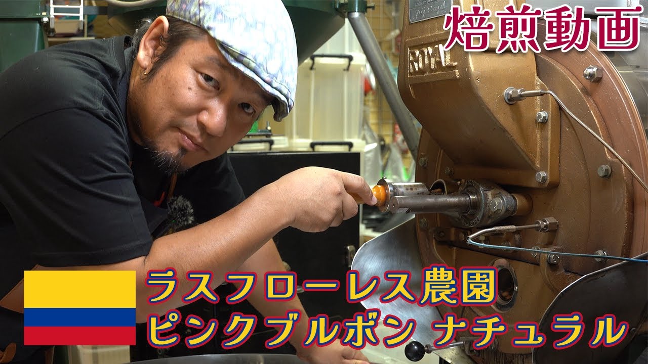 コーヒー焙煎実況＆解説シリーズ最新作　コロンビア🇨🇴ラスフローレス農園ピンクブルボン ナチュラル