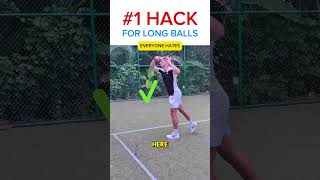 #1 Forehand Hack for Tricky Long Balls (Wish I Knew Sooner) #tennis #tennisforehand #forehand