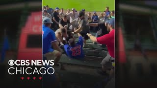 Fans brawl in bleachers at Cubs-White Sox game at Wrigley Field