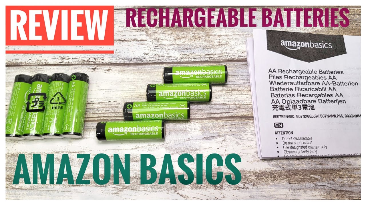 REVIEW Amazon Basics AA Rechargeable Batteries 2,000 mAh - YouTube
