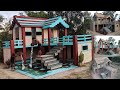 45 Days Try To Build Modern Mud Villa and Fish Pond In The Forest,  Full Video