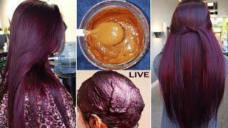 बालों में पार्लर जैसा Burgundy Color करे सिर्फ Rs 10 में घर बैठे | Natural Burgundy Hair Color