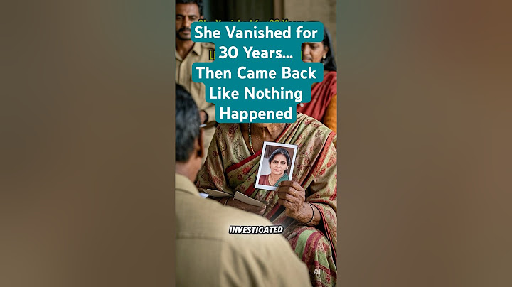 She Vanished for 30 Years… Then Came Back Like Nothing Happened