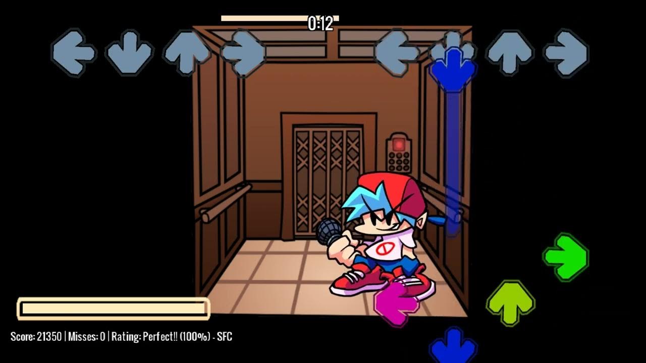 FNF Boyfriend sings a song in the elevator / Funky Doors (V1.5 UPDATE