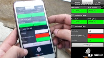 Satellite Locator with GPS locations from the phone /Dish Antenna Setting With Android Mobile Phone
