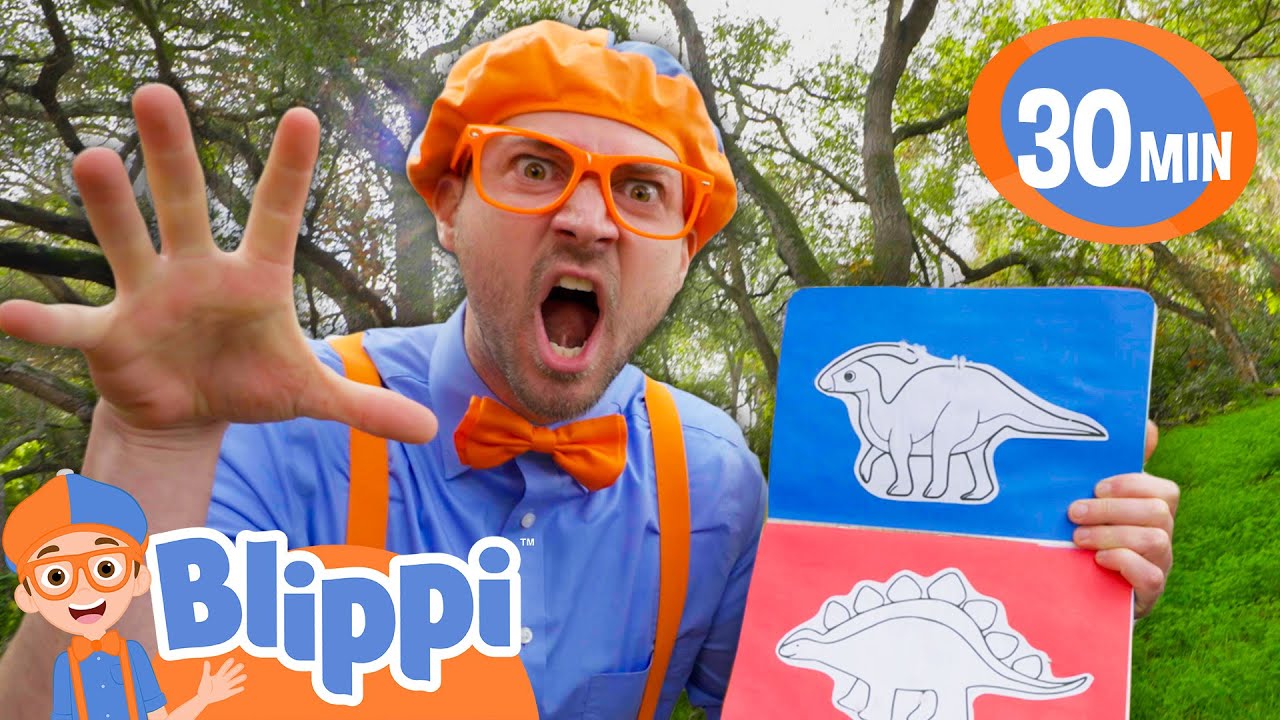 Blippi Learns About Dinosaurs | BEST OF BLIPPI TOYS | Educational Videos for Kids
