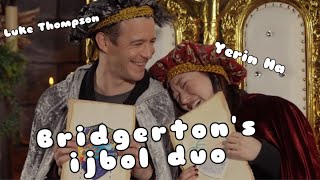 Yerin Ha & Luke Thompson making each other laugh for 5 minutes straight (Bridgerton Season 4)