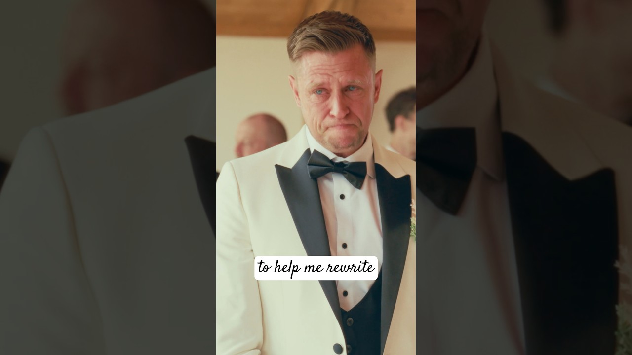 Amy played Kevin a beautiful recording before she walked down the aisle at Colshaw Hall in Cheshire