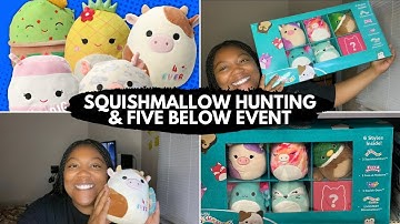 Squishmallow Hunting | Five Below Event | Food Squad & Friends Squad | Box Set | & More