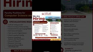 #studentlife #campuslife #vitap #amaravati #facultyrecruitment #deeplearning #june #computerscience