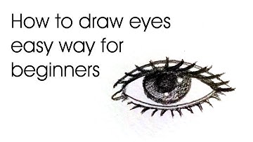 How to draw eyes easy way for beginners